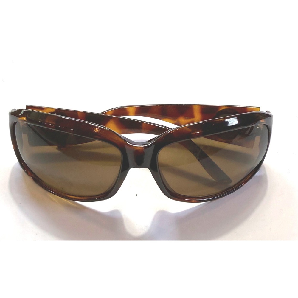 Tous Italy Design Tortoise Sunglasses Brown Lens Silver Bear Logo PS7069